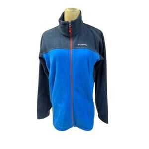 "COLUMBIA" Women's Zip‎ Up Fleece SZ XL(18-20)Jacket Xtr Soft Red Zipper Accents
